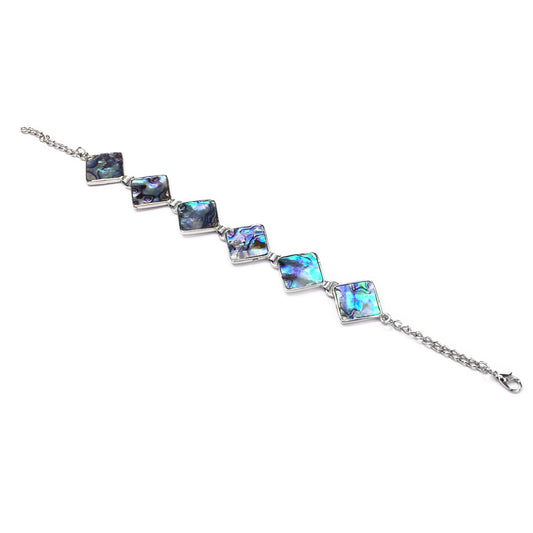 Abalone Diamond Shape Bracelet 18mm