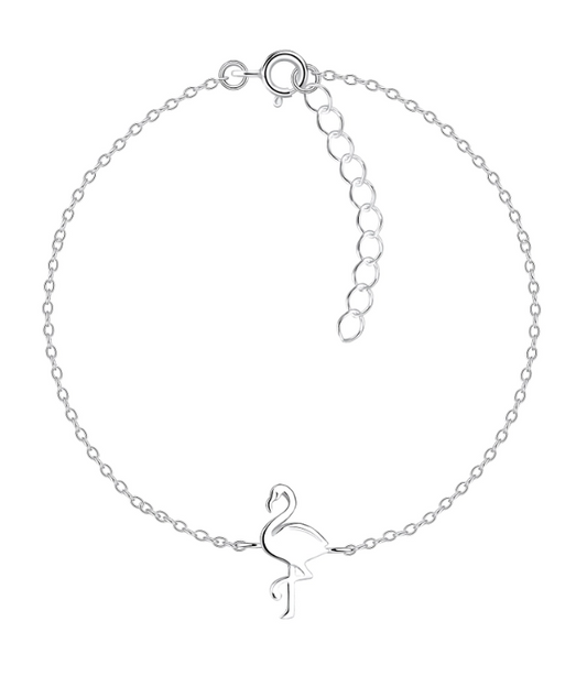 Silver Flamingo Bracelet