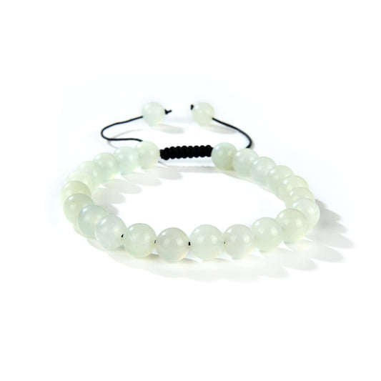 New Jade Round Beads Slide Bracelet 8mm